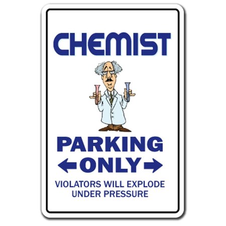 AMISTAD 8 x 12 in. Chemist Decal Parking Decals - Engineering Tool Chemistry Lab Tech School AM2180144